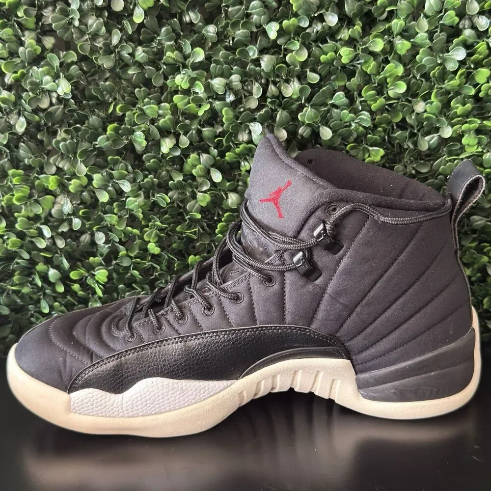 USED Nike Air Jordan 12 Retro Neoprene Nylon Black Gym Red Men’s 12 130690-004